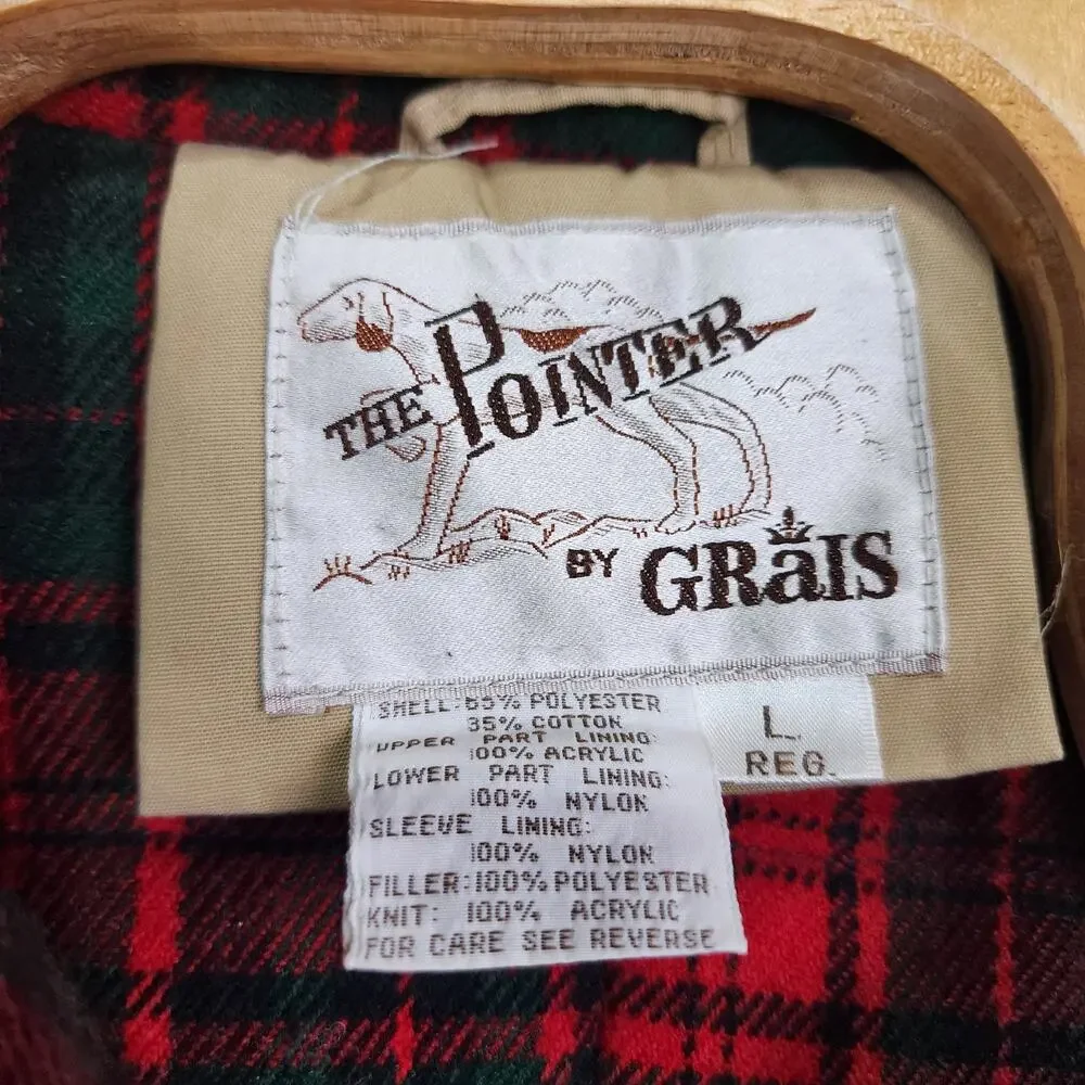 vintage men's The Pointer By Grais Heavy Coat blanket lined full zip jacket L